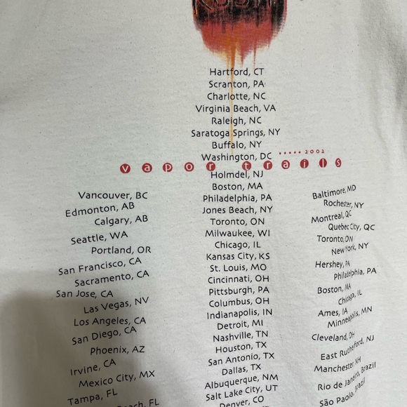 Vintage Vapor trails band t shirt - Picture 6 of 9